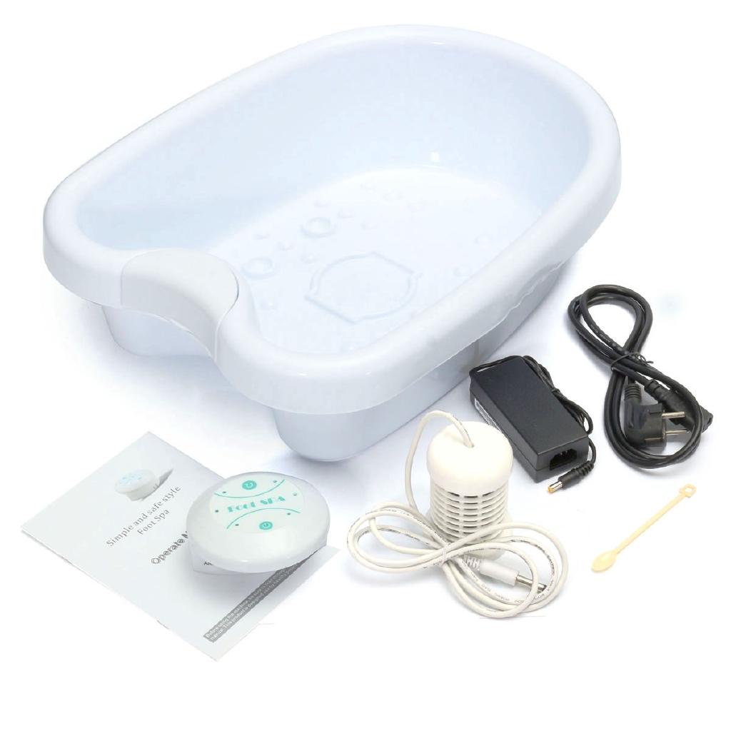 DC 12V Elektrische Anion Ion Detox Fußbad Maschine Wanne Eimer Heizung Ionische Zellreinigung SPA Maschine Instrument Gesundheitspflege Set