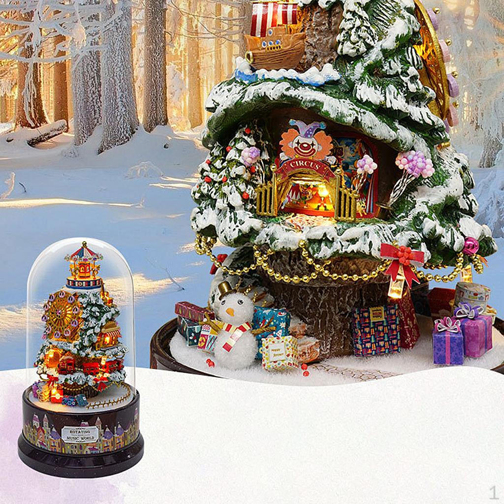 

Миниатюрный набор для сборки кукольного домика своими руками 3D-коттедж с мебелью ручной работы Ice Snow Paradise