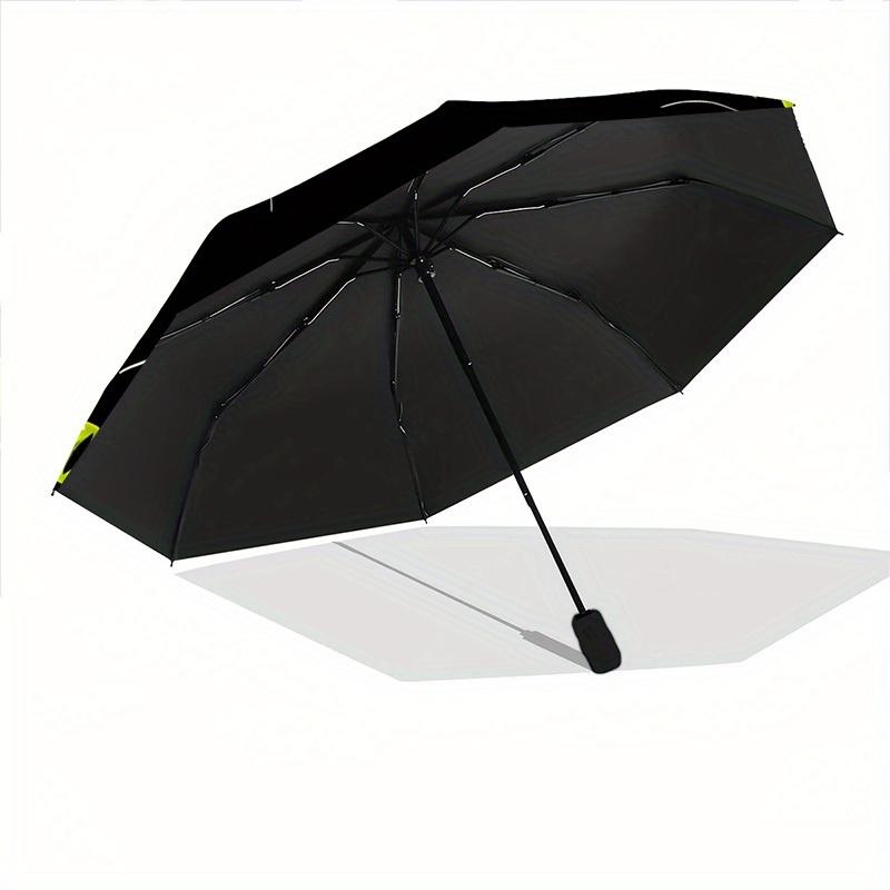 1pc Black Cat Pattern Automatic Open, Sturdy Iron Frame, Compact Folding Design, All-Season Portable Umbrella for Women & Men, Outdoor Umbre