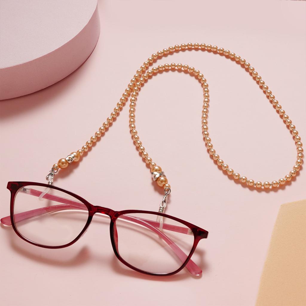Brillenband mit Perlen, Brillenkette, Lesebrillenband für Damen, Brillenbandhalter, Brillenkettenhalter