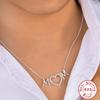 S925 Sterling Silver Wind, Mother Heart Necklace, Mother'S Day Gift, Temperament Women'S Collarbone Necklace
