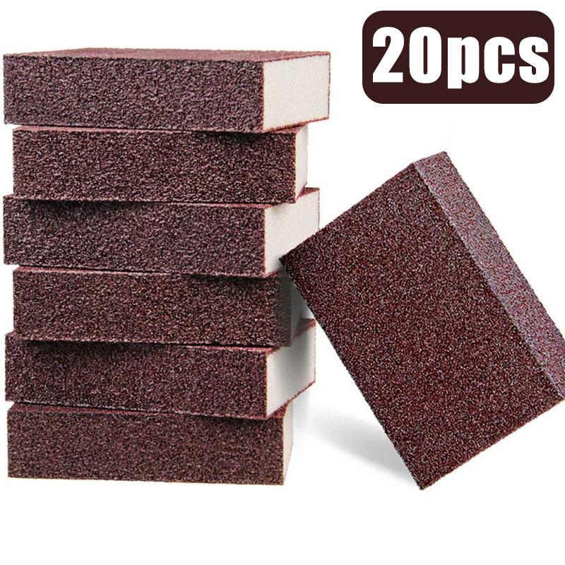 50pcs Spongen Nano Eraser Rust Remover Brush Dish Pot Cleaning Emery Descaling Clean Rub Pots Kitchen Tools Gadgets Accessories