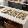 12 X 18 Inch Cotton Linen Washable Table Protector Durable Dining Table Kitchen Home Decor Placemats