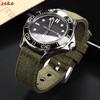 Ribbed Nylon Watchband Canvas Nylon Watch Strap 20mm 22mm 24mm for Omega Watchband Accessories for Military Watch Band Bracelets