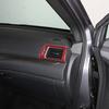 Red Carbon Fiber Center Console Side Vent Frame Sticker For Honda Pilot 17+