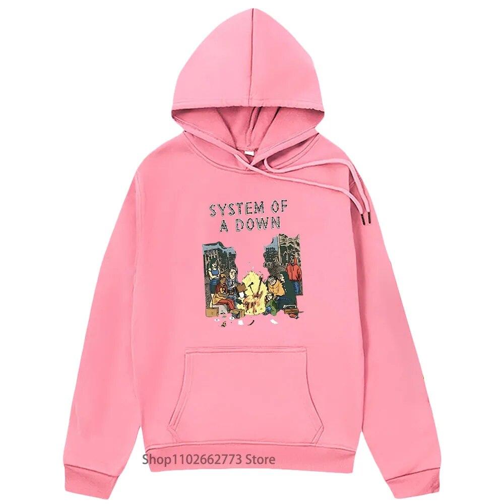 System of A Down Band Hoodies for Unisex/Women Knows Sees Tells All Tour Sweatshirt SOAD Band Clothes High Street Streetwear Unisex