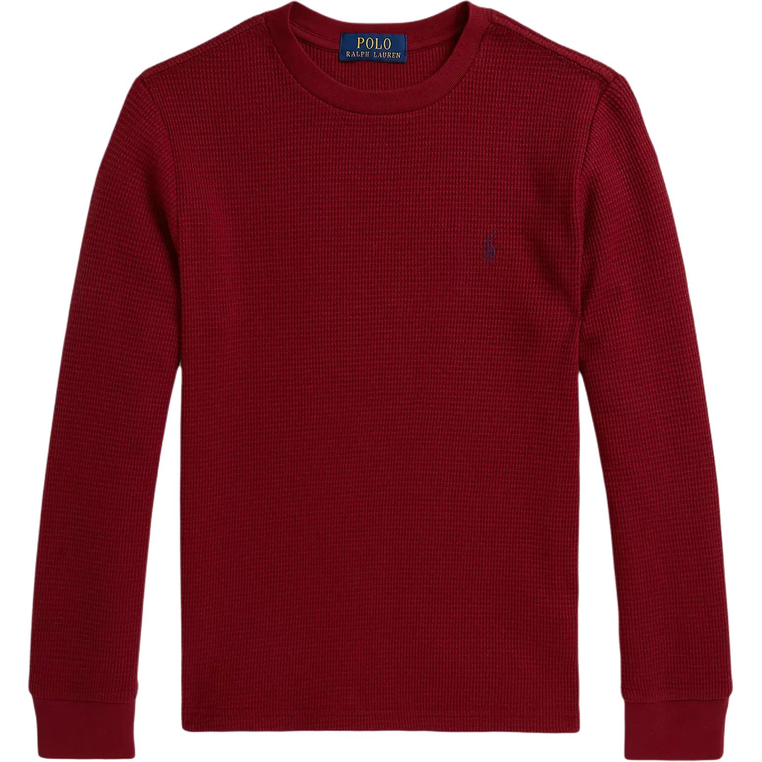 Polo Ralph Lauren Толстовка FW25 Хлопок Вафельная Вязаная С Длинным Рукавом Круглый Вырез Детская Детская толстовка 323920629-011 XL