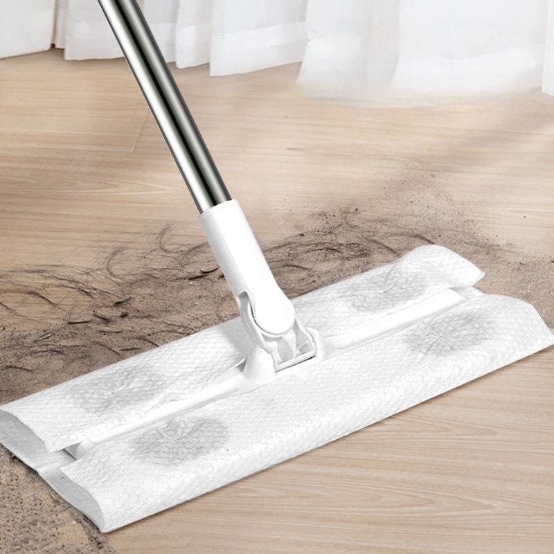 1 Piece Of Electrostatic Dusting Paper Household Hands-free Wet And Dry Mop Cloth Pet Hair Adsorption Floor Cleaning Sheet