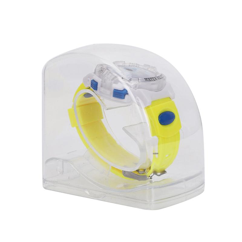 Support de présentoir de montre en plastique Boîtier transparent Organisateur de boîte de protection pour montre connectée pour adultes et enfants