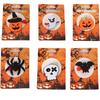Adorable Halloween Felt Brooches Featuring Glow-in-the-dark Skeletons And Pumpkins