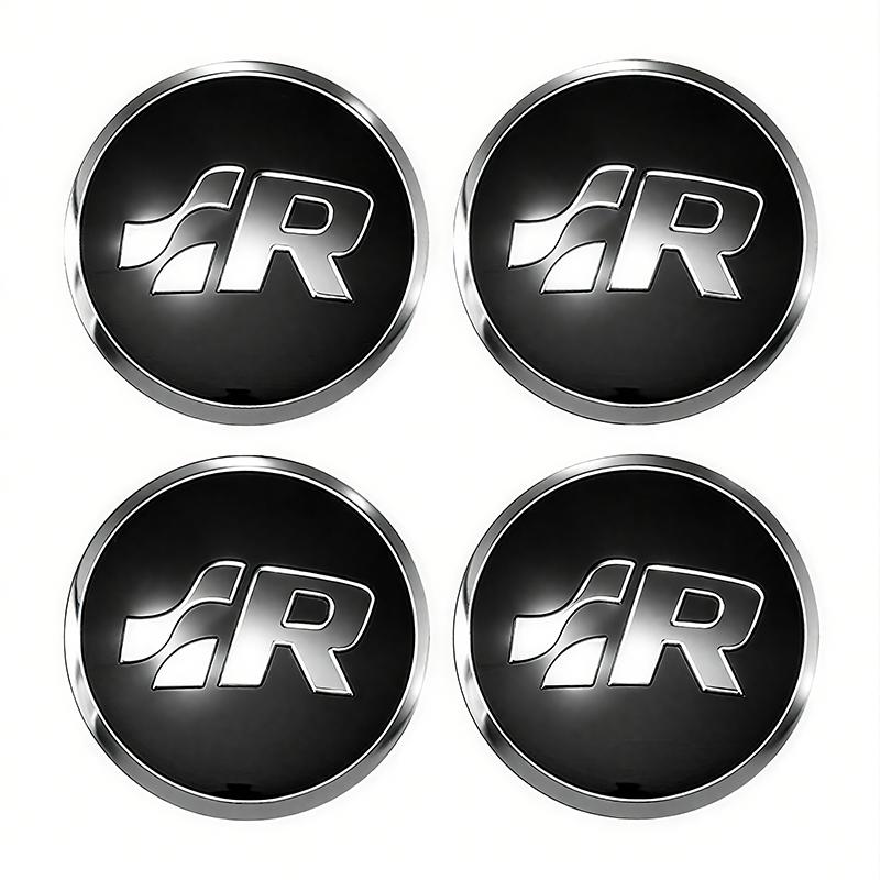 LMN1 VW Car Accessories Wheel Center Cover Stickers Hub Cap Sticker Tire Valve For VW GTI Polo Passat Golf Tiguan Jetta T-ROC Beetle