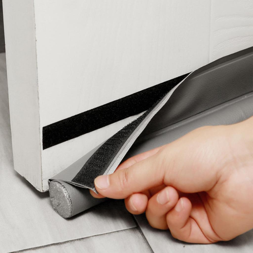 Door Draft Stopper 96x8x3cm Under Door Draft Noise Blocker Window Breeze Blocker Adjustable Door Sweeps Draft Seal Window Sealer