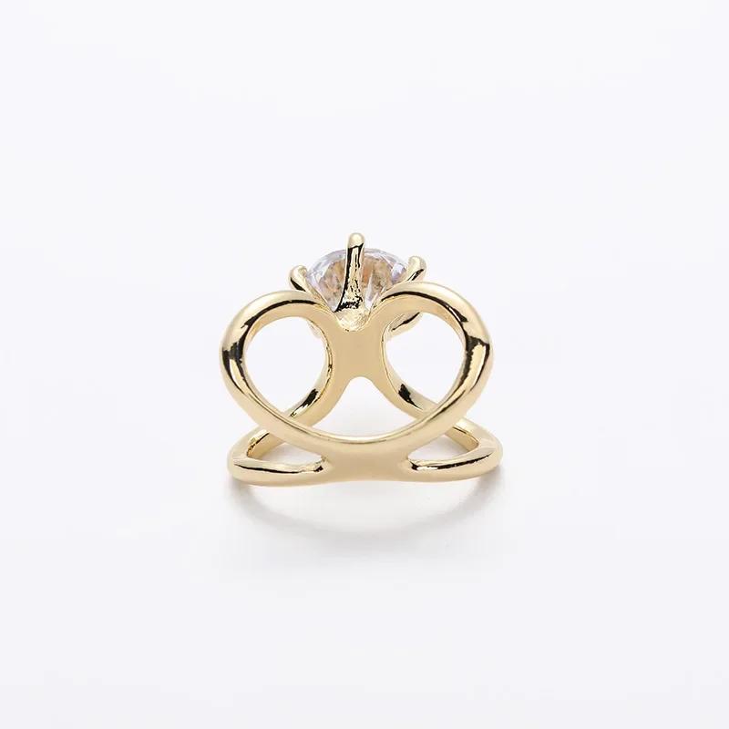 new Accessories Gifts Concise Fashion X Shape Metal Brooches For Women Simple Cross Crystal Scarf Clip Bow Buckle Holder Shawls