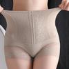 Women Underpants High Waist Lace Embroidery Flower Tummy-control Butt-lifted Thin Soft