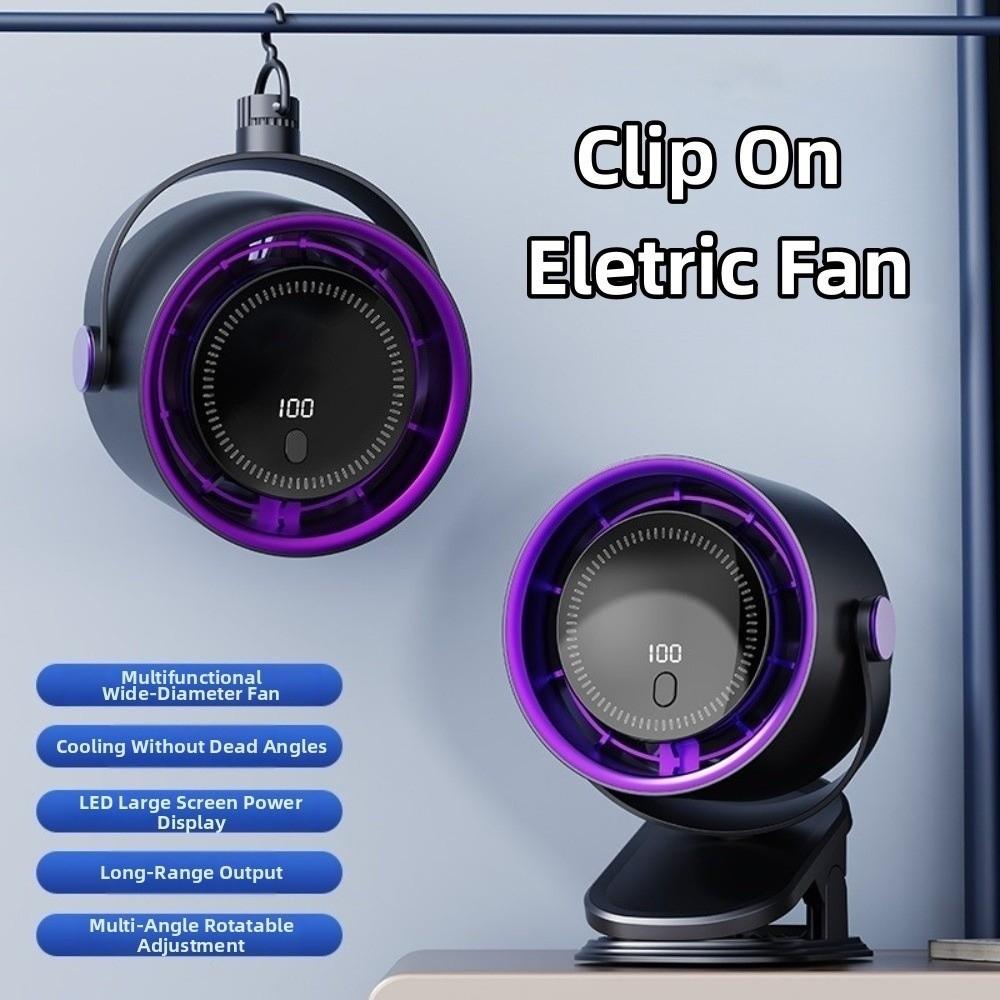 Strong Wind Output Clip On Fan Silent Operation Portable Fan New Desktop Mini Fan Home Use
