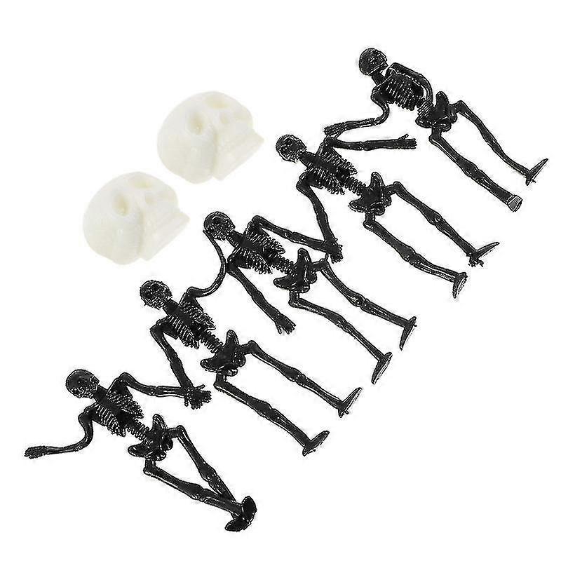 7pcs Halloween Skull Toy For Halloween Decorations