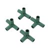 Structură conector stâlp 4 buc Cu nervuri Accesorii