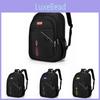 Oxford Backpack With Breathable Mesh And Letter Design For Office Outdoor And