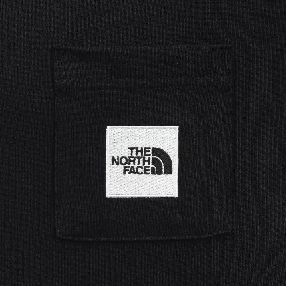 The North Face Short Sleeve Square Logo Pocket Size M T-Shirt, S/S Tee, Black,