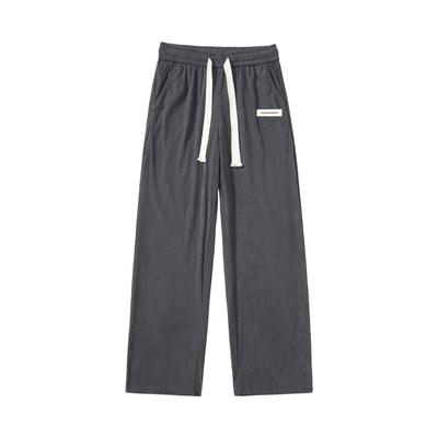 Men's Casual All-Match Straight-Leg Side Striped Sports Pants Plus Fat Size Pants