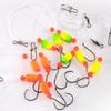 3pack Saltwater Ready Fishing Leader High Strength Anti Corrosions Nylons with Multiple Hook Size