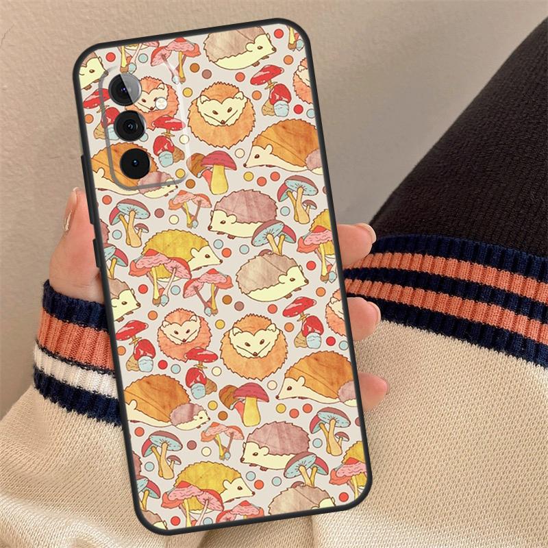 Hedgehog and Balloon Case For Samsung Galaxy A54 A34 A14 A56 A36 A16 A06 A13 A53 A12 A22 A32 A52 A35 A17 A15 A55