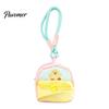 Lightweight Polyester Change Holder Small Coin Purse, Macaron Style Mini Backpack Pendant with Lanyard, Compact Storage Case for Keys Pouch