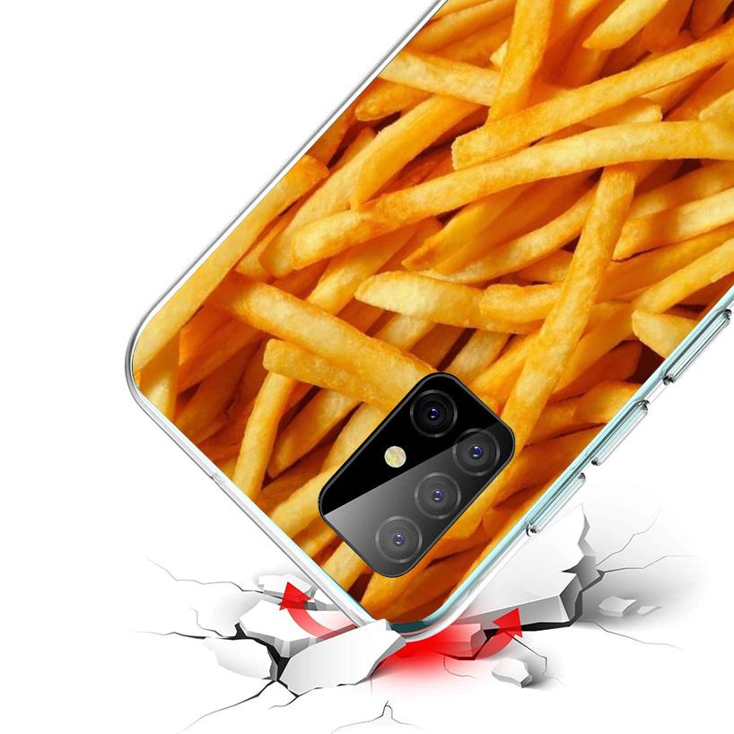 Food Fries Beer Cheese Sushi Cookie Phone Case For Samsung Galaxy A52 A32 A22 A12 A51 A31 A50S A30S A20S A10S Note 20 Ultra 10 P