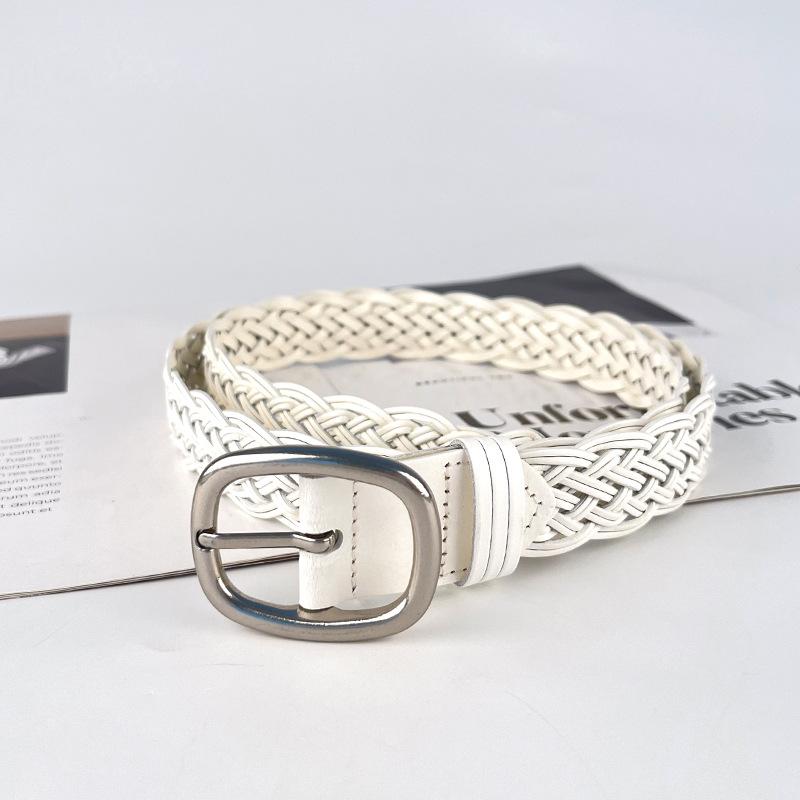 No Punch-free Hand-woven Retro Fashionable Women's Belt with Casual Pants Jeans Short Skirt Women's Belt