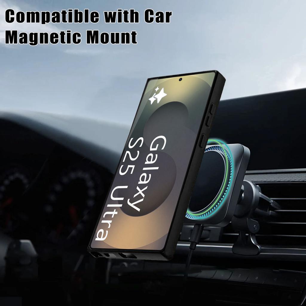 360° Fully Protected Double-sided Case For Samsung S25 Ultra S22 S23 S21 S24 Plus Magnetic Cover For Magsafe Wireless Charging