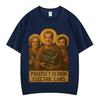 Jeremy Clarkson Beschütze Uns Vor Elektroautos Lustiges Meme T-Shirt Unisex Damen Kleidung Lässig Baumwolle Übergroß Vintage T-Shirts