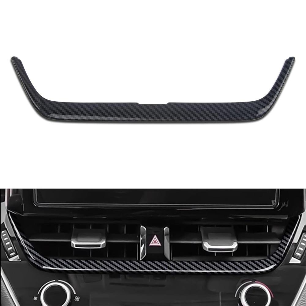 Car Dashboard Center Air Vent Cover Trim Carbon Fiber Look For Toyota Corolla