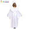 Charming Halloween Costume For Girls Featuring Playful Angel Dress In Polyester Fabric
