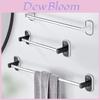 Stainless Steel Suction Towel Rack Bathroom Wall Mount For Home Organization