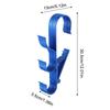 2PCS Poolside Pool Skimmer Net Holder Adjustable Waterproof 3-Hook Bracket Plastic Pool Pole Hooks for Ground Outdoor Hot Tubs