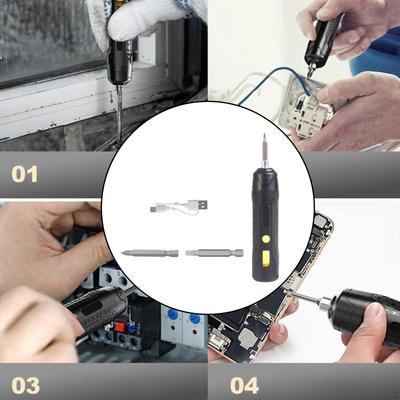 7.8V Compact Cordless Screwdriver 18x3cm Multipurpose Rechargeable for Bicycle Repair Sturdy