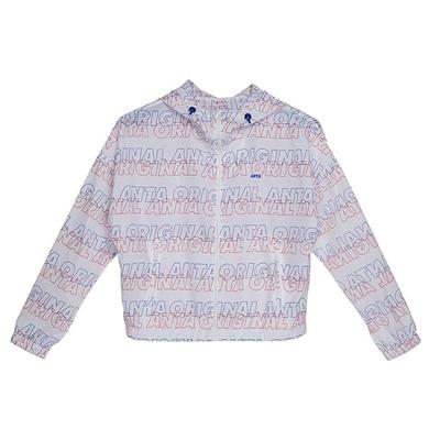 All Over Print Hooded Short Jacket Women Jackets Magnolia-White 162028611-1