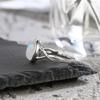 S925 Silver Moonstone Rings Simple Summer Rings Natural Stone With Blue Light Party Gifts Fine Jewelry Rings For Women