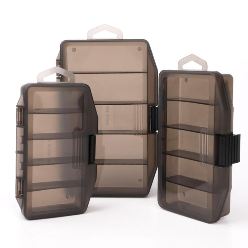 Tackle Storage Case Lures Baits Container Box 5 Compartments Fishing Tackle Box