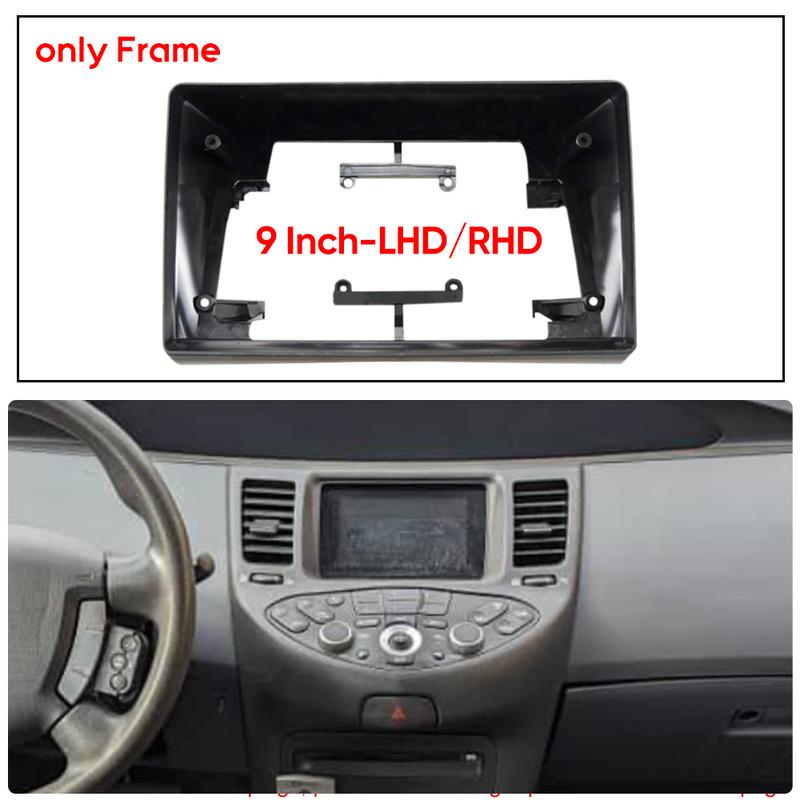 For Nissan PRIMERA 2001-2008 9INCH/LHD/RHD Car radio Dashboard Refitting Installation Frame Stereo Panel Dash Mount Kit Fascia