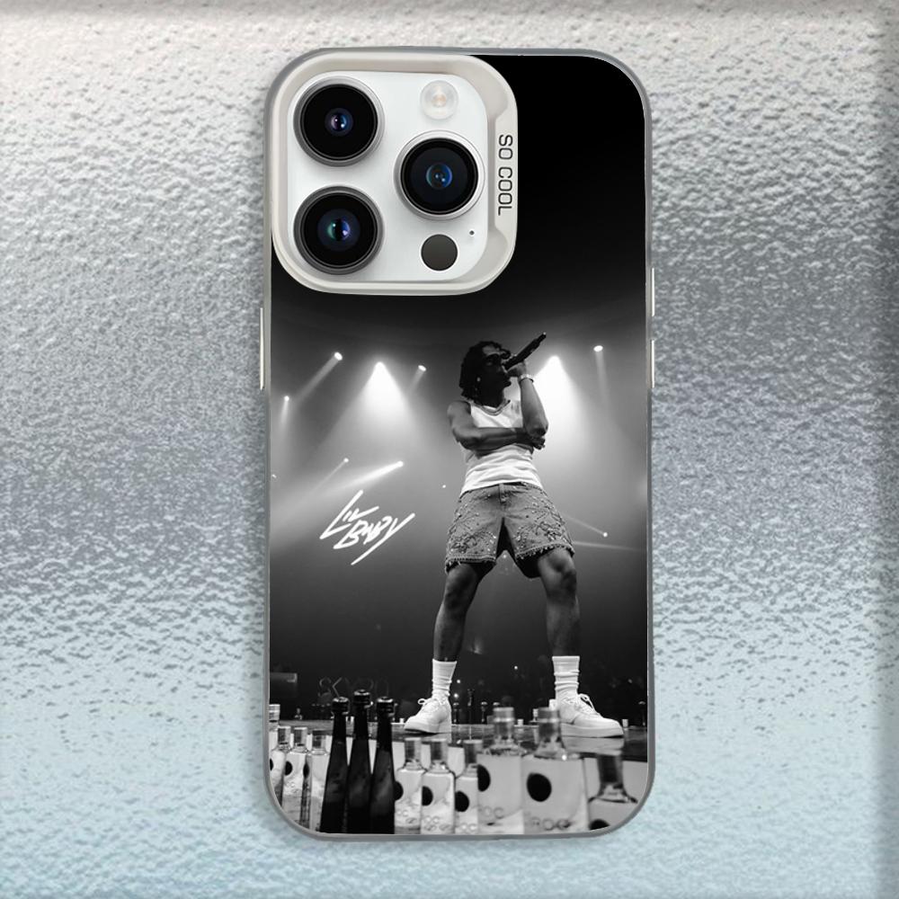 Rapper L-Lil Baby Phone Case For iPhone 16,15,14,13,12,11,Mini,Pro,MAX White Matte Shockproof Cover iPhone16pro