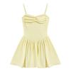 Yellow Suspender Dress Female Summer Dopamine Hottie Sexy Small Waist Princess Tutu Birthday Dress