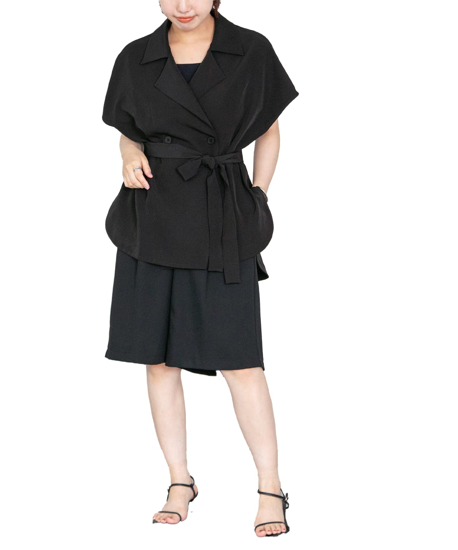 

Yours Trench Design Gilet Blouse BDXU1615 Medium Black Women s чёрный