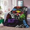 Fashion print H Hysteric M Mini Blanket For Sofa Office Bed Plane Travel Sleep Read Relax Camping Soft And Warm