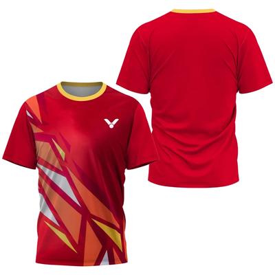 2024 Best verkochte heren 3DT snel drogende comfortabele tafeltennis- en badmintontrainingskleding Zomer dagelijks sportshirt grote B