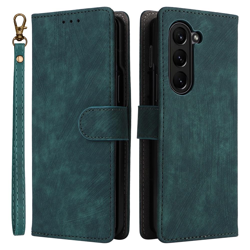 For Samsung Galaxy Z Fold6 5G Case RFID Blocking Leather Phone Cover Viewing Stand