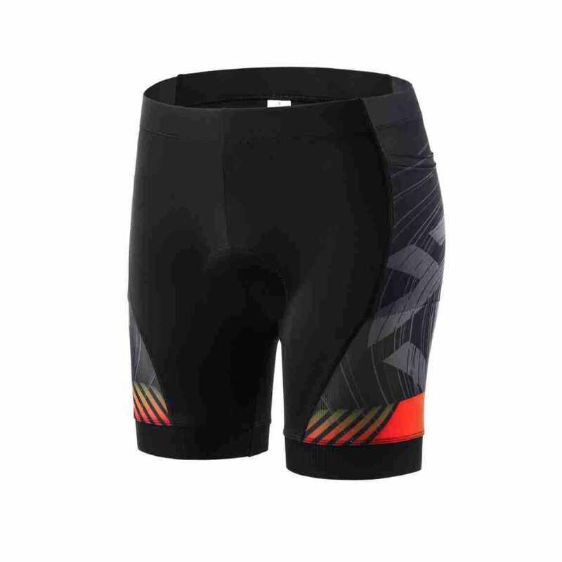 Men Women Cycling Shorts With Gel Pad Chamois Quick-Dry Breathable Bike Pants Zippered Pocket Road