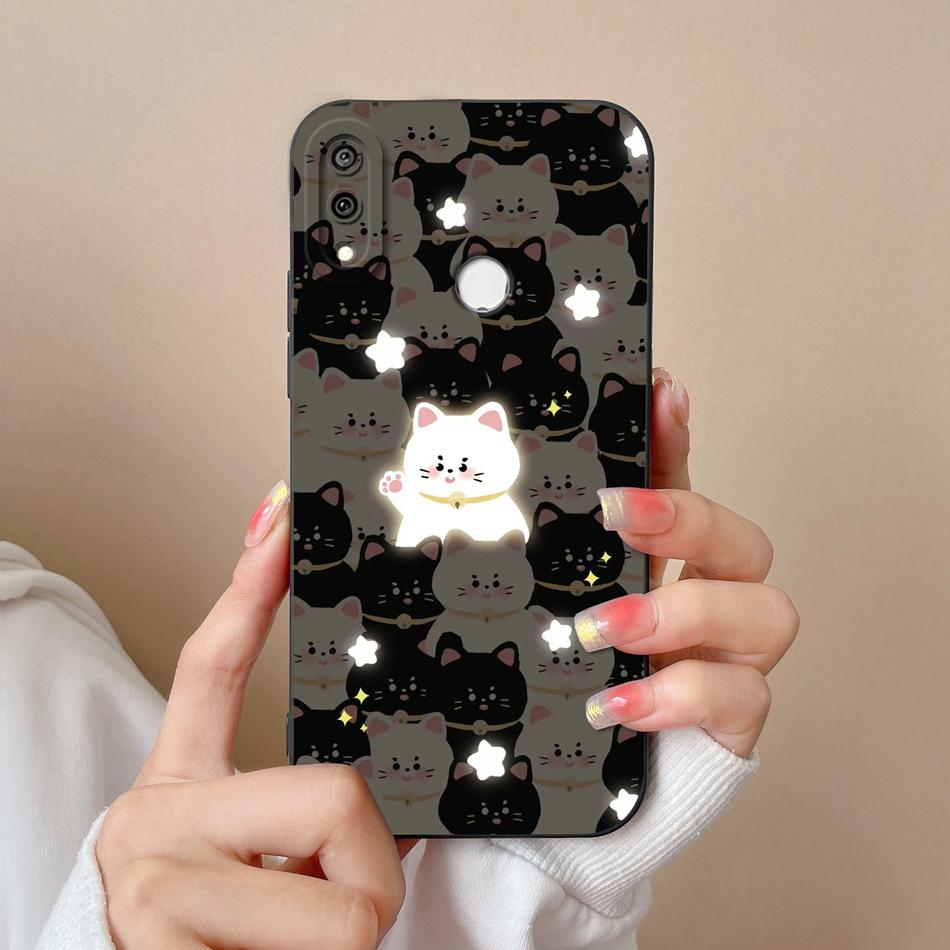 

Case For Huawei Y7 Pro Y7P Y7A Y7 Prime Cartoon Phone Cover For Huawei Y 7 2019 Full Protection Soft Liquid Silicone Back Covers Huawei Y7 (2019)