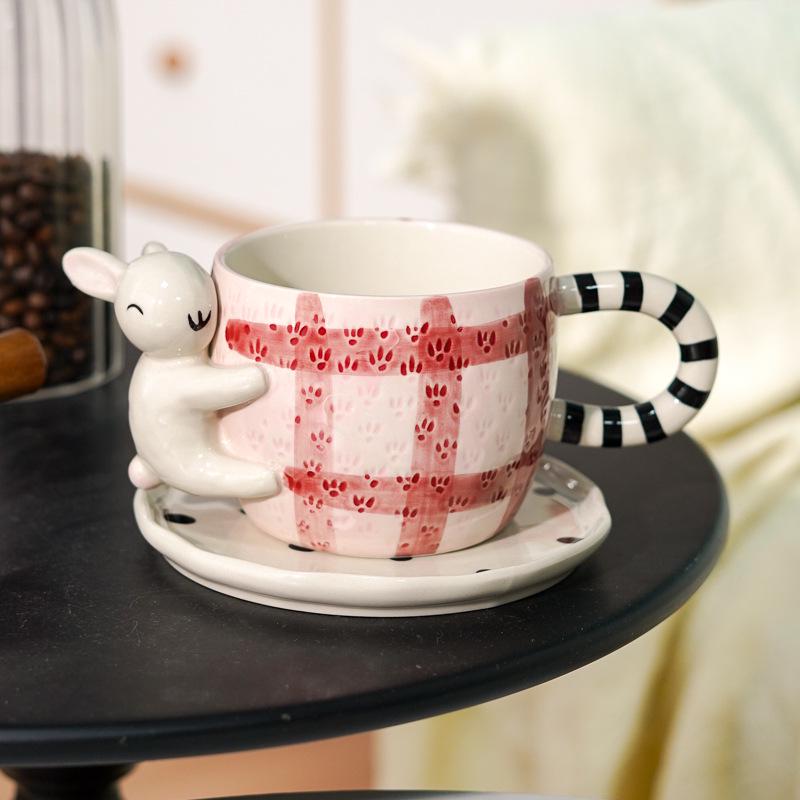 

Керамическая кружка для кофе с ручкой, коала 3D: Ручная роспись, Красивый дизайн для пар 350ml
