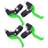 Children Bicycle Brake Levers Ergonomic Adjutable Handle for 22.2mm 0.9in Handlebar Diameter Black Green